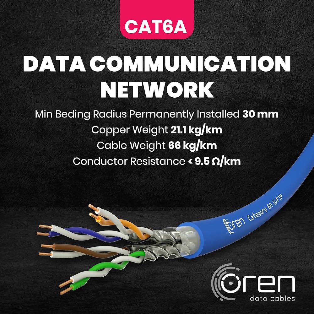 Amazon.co.jp: Oren CAT6A 50m イーサネットケーブル - 23 AWG